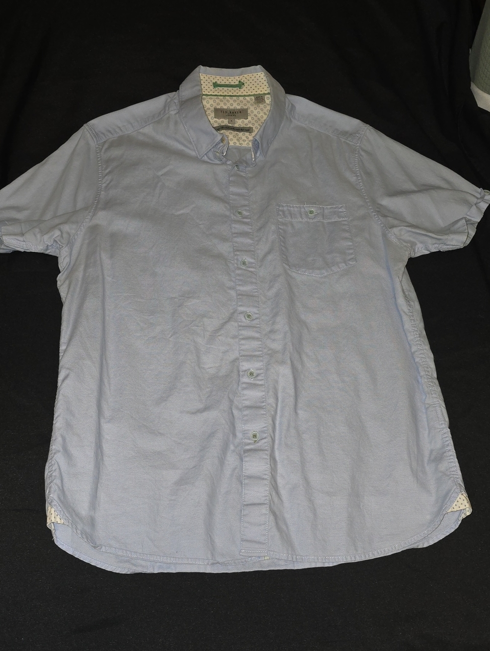 Ted Baker London Light Blue Short-Sleeve Button-Down Shirt